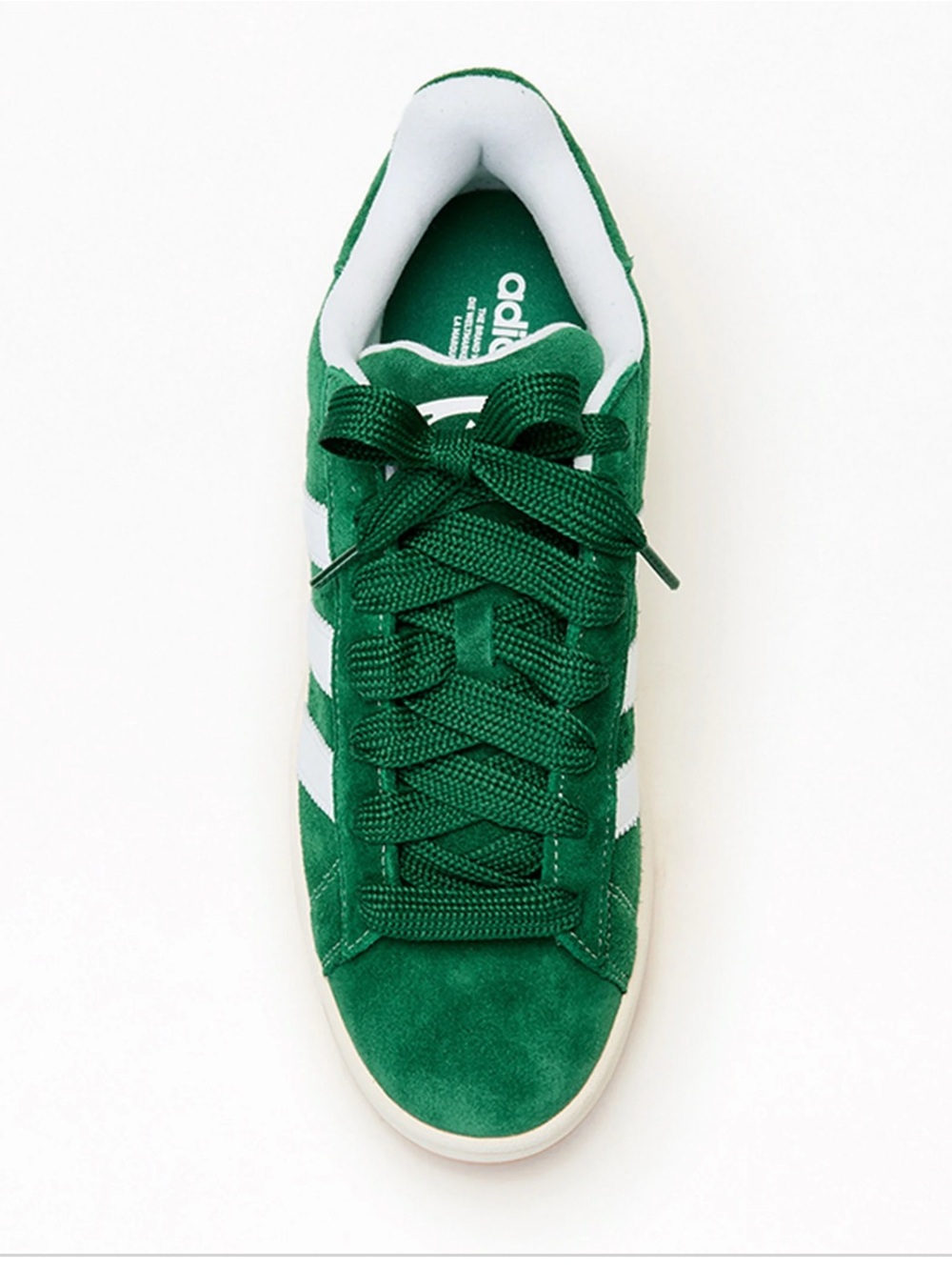 Men’s Adidas Campus Green Suede Sneakers with White Stripes